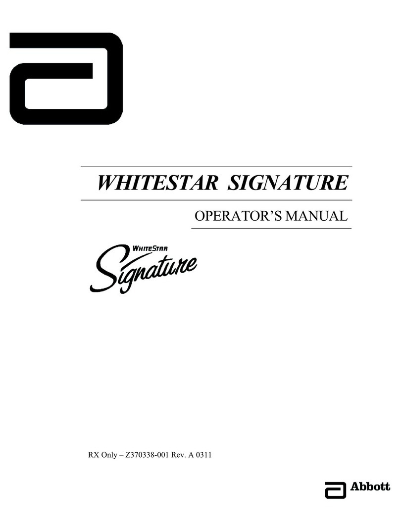 Abbott Whitestar Signature Operator's manual Abbott Whitestar Signature Operator's manual