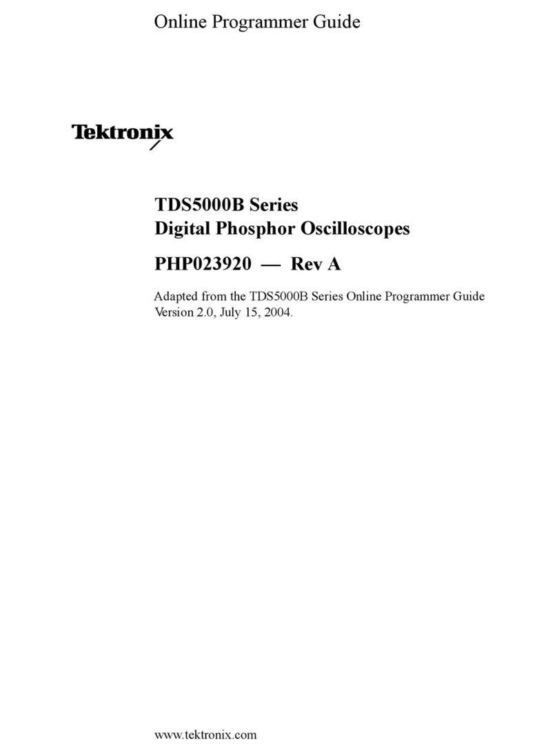 Tektronix TDS5000B Series Online Programmer Guide