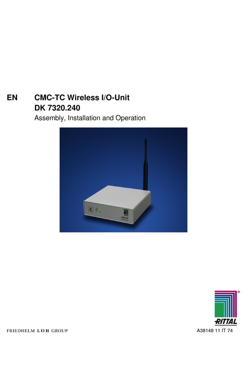 Rittal DK 7320.240 Assembly, installation and operation instructions