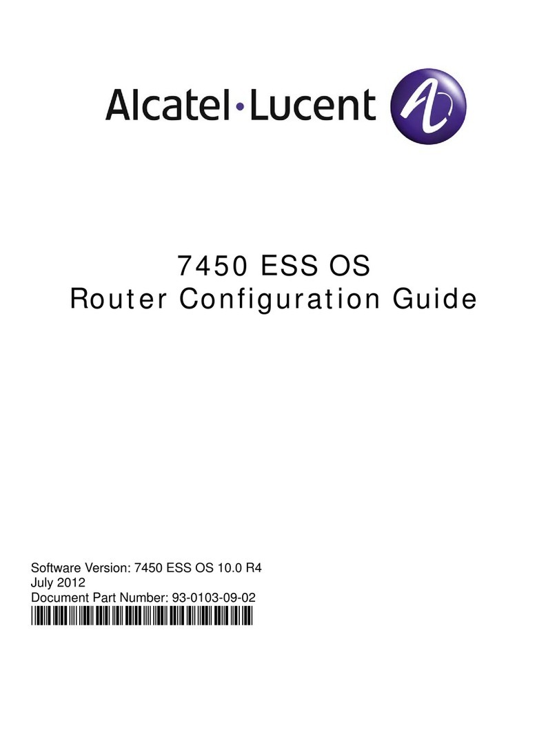 Alcatel-Lucent 7450 ESS Series User manual