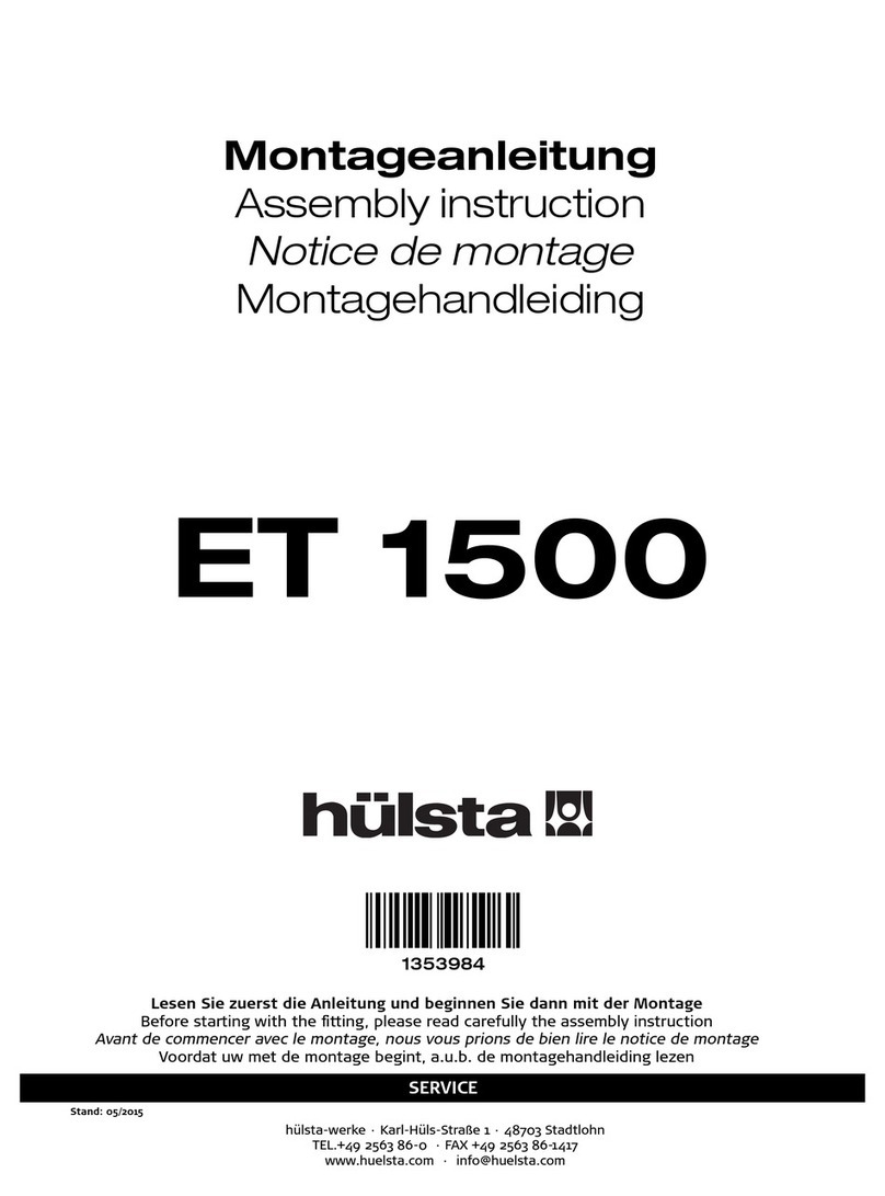 Hulsta ET 1500 Assembly instruction Hulsta ET 1500 Assembly instruction