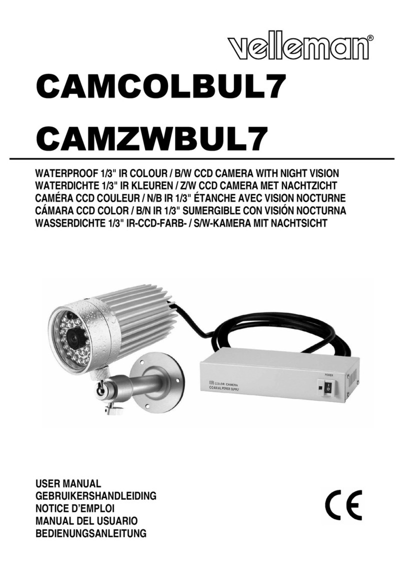 Velleman CAMCOLBUL7 user manual