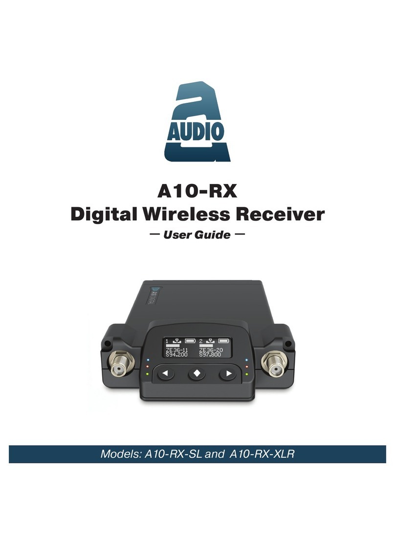 Audio A10-RX-XLR User manual