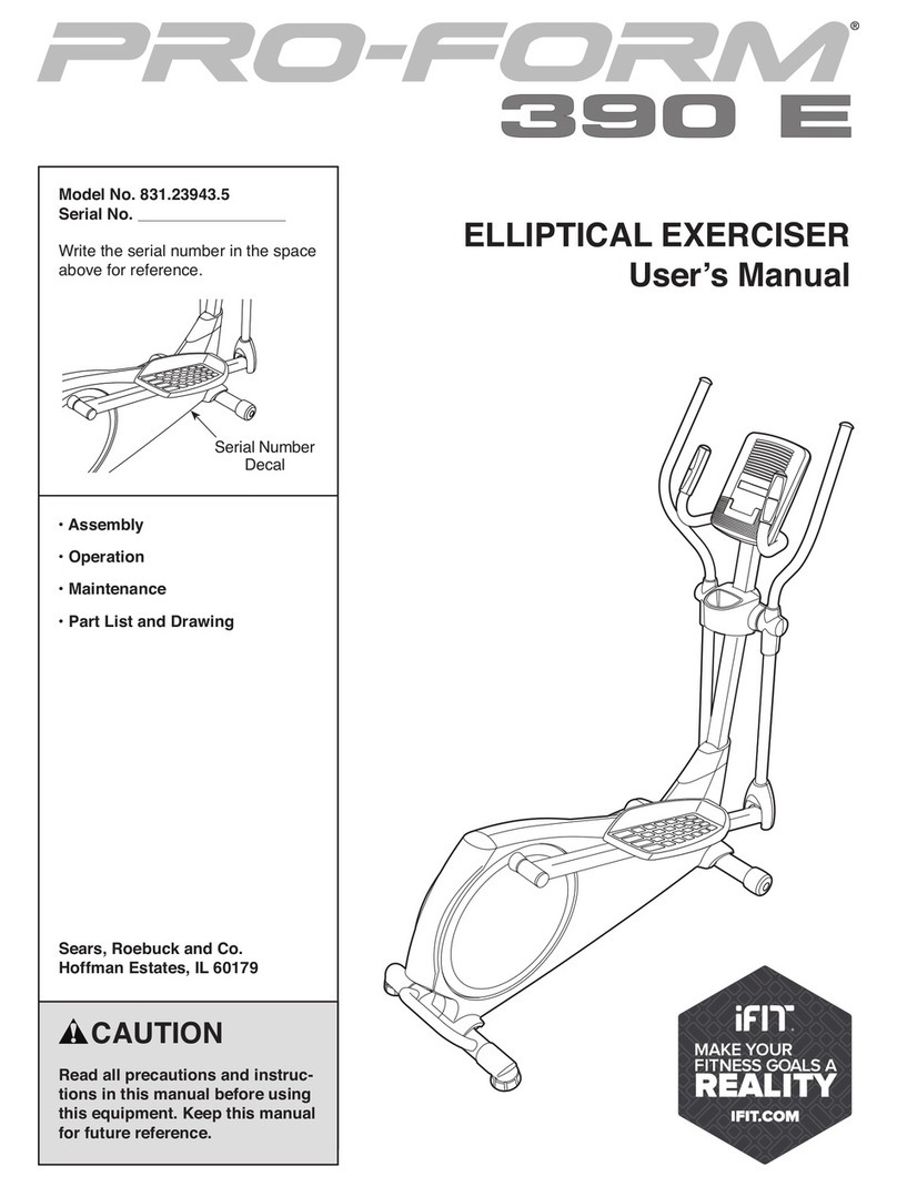Pro-Form 831.23943.5 User manual
