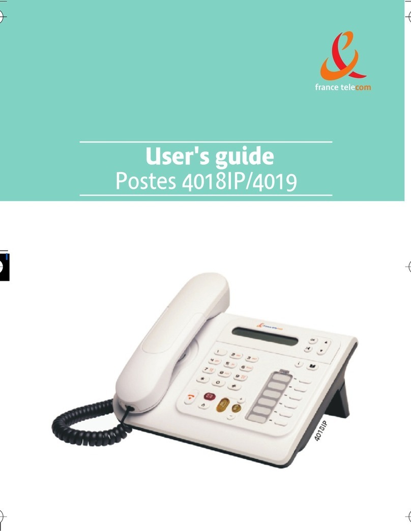 france telecom Postes 4018IP User manual