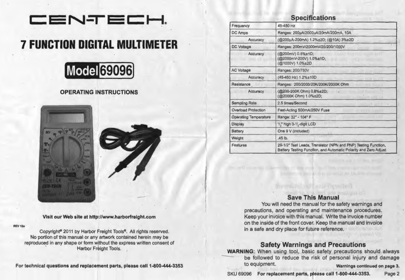 Centech 60906 User manual Centech 60906 User manual