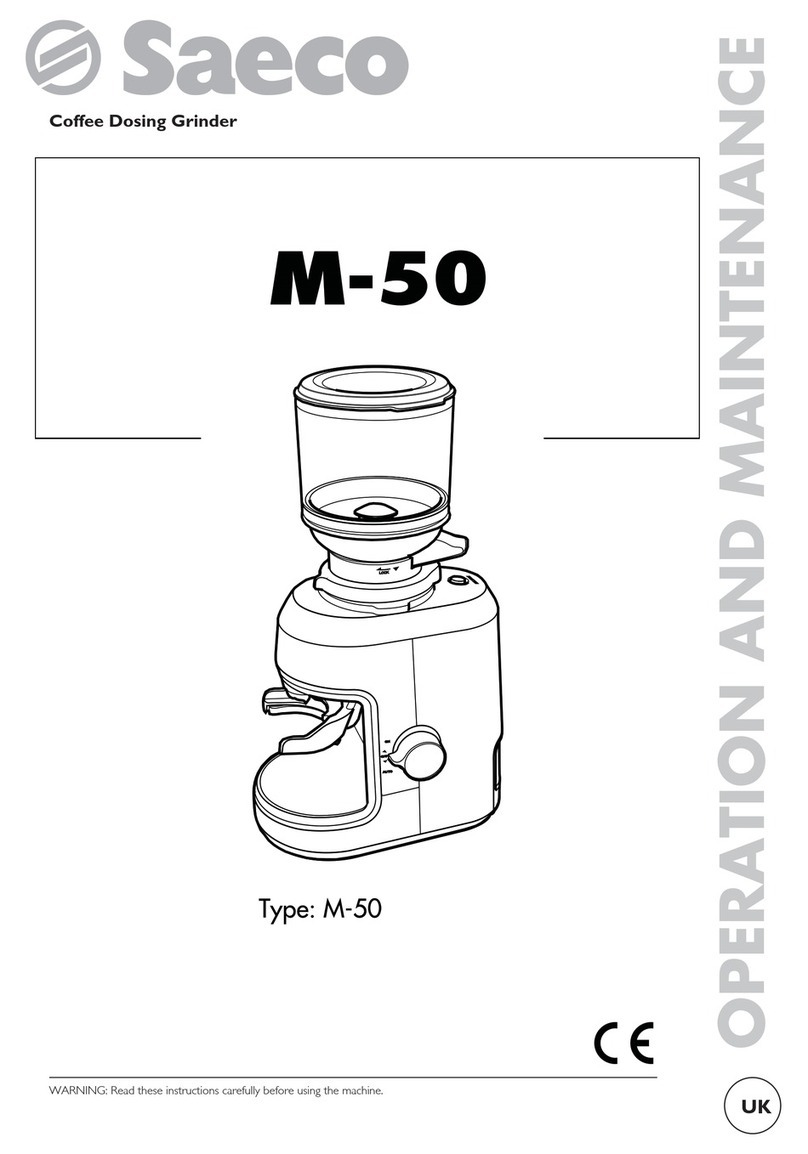 Saeco M-50 Operation and maintenance