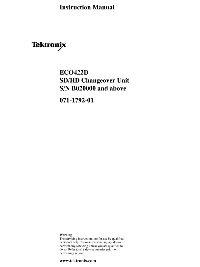 Tektronix ECO422D User manual