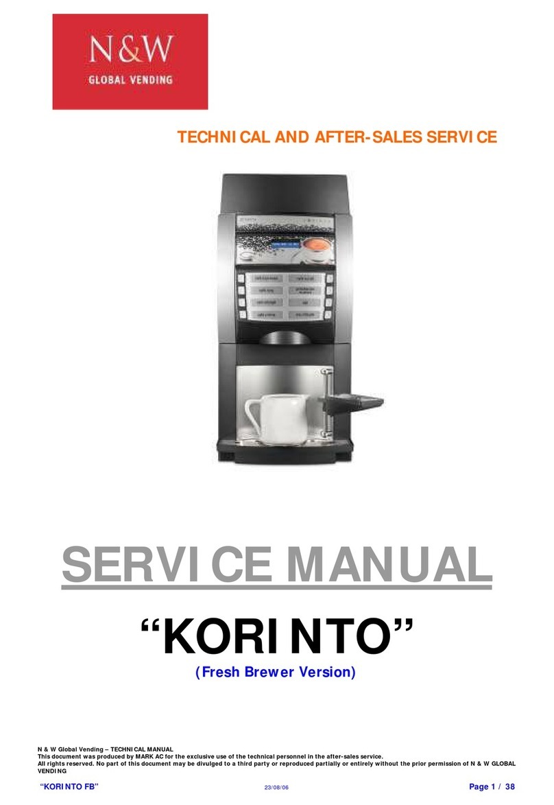 N&W Global Vending KORI NTO FB Service manual