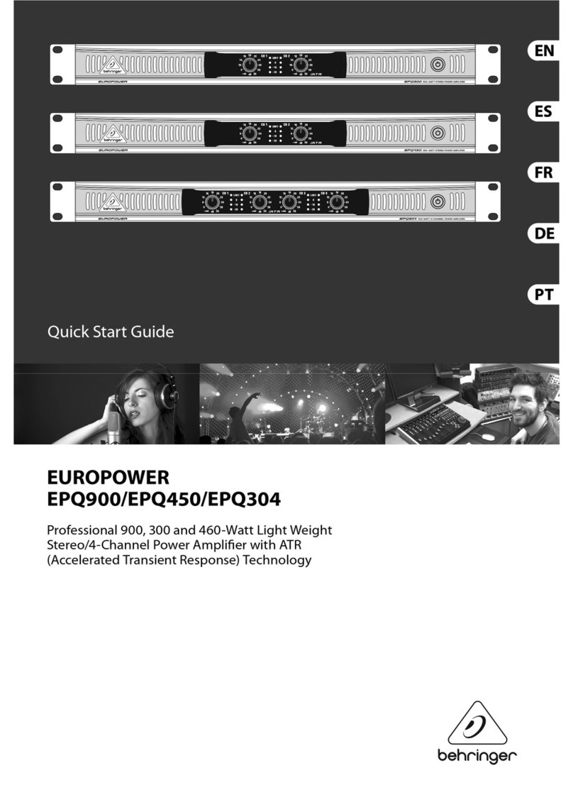 Behringer EUROPOWER EPQ900 User manual