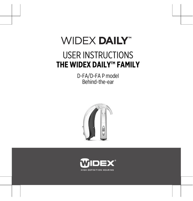 Widex Daily D-FA User manual Widex Daily D-FA User manual