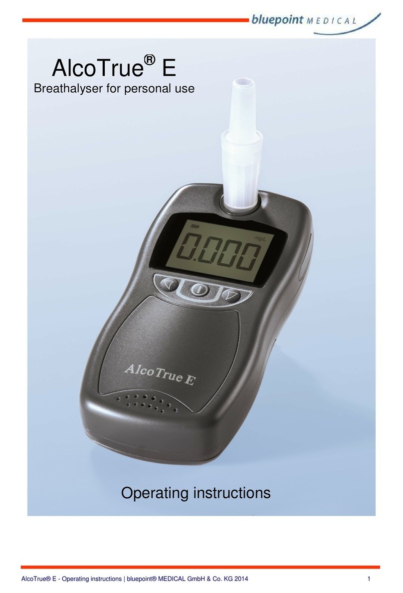 BluePoint MEDICAL AlcoTrue E operating instructions BluePoint MEDICAL AlcoTrue E operating instructions