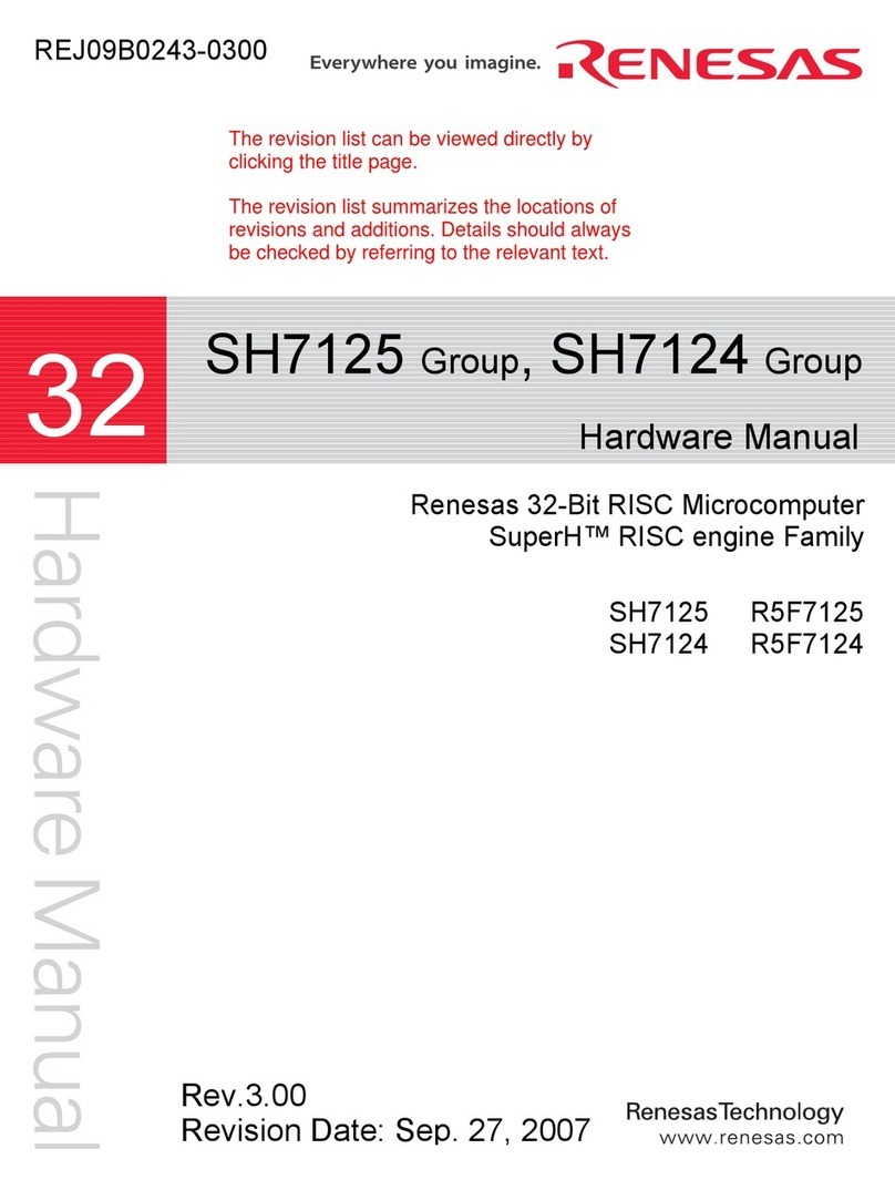 Renesas SH7125 R5F7125 User manual