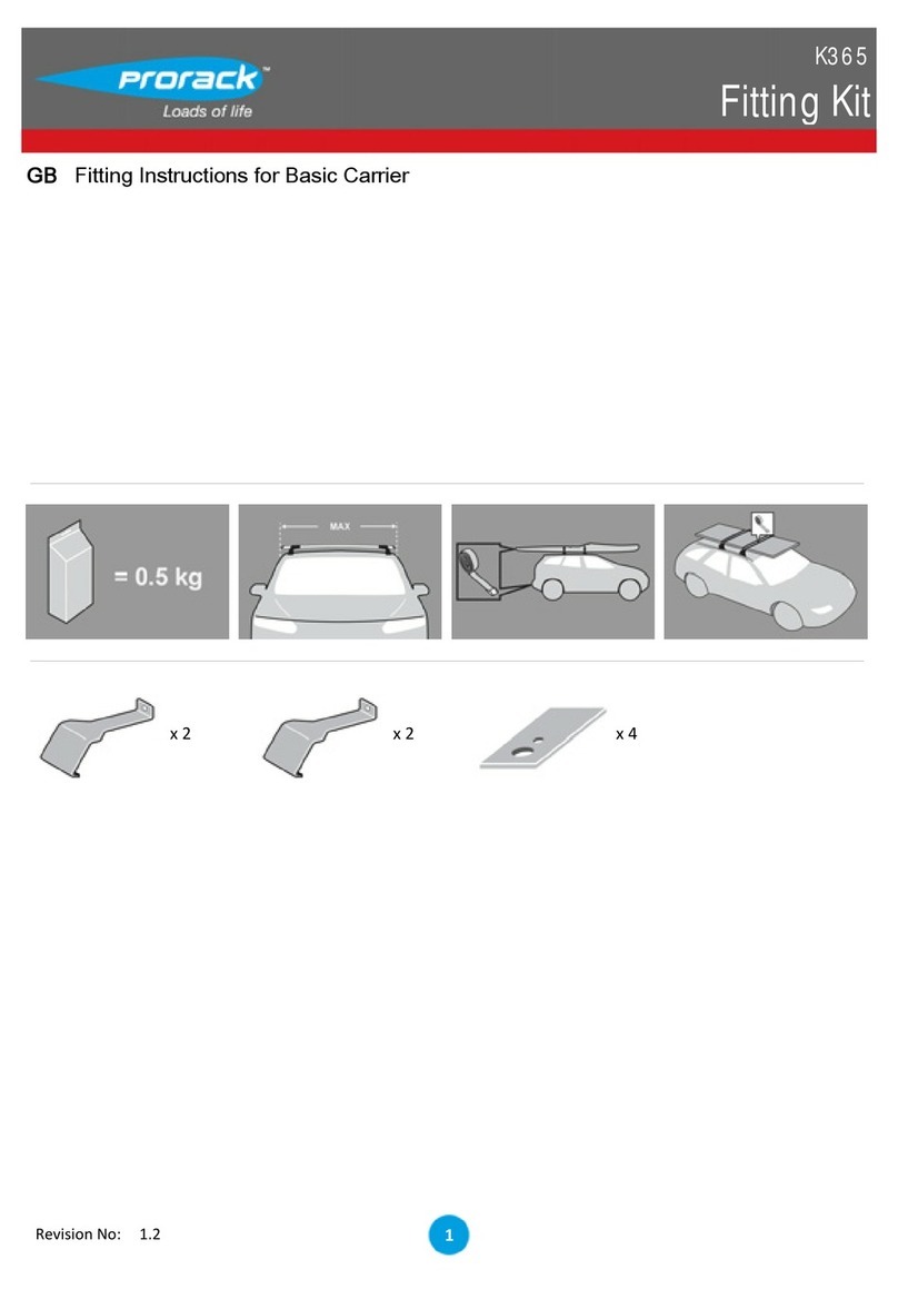 Prorack K365 User manual