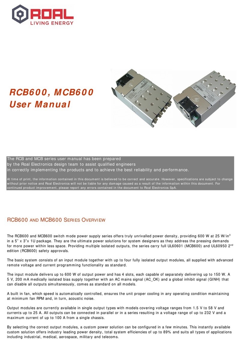 roal RCB600 User manual