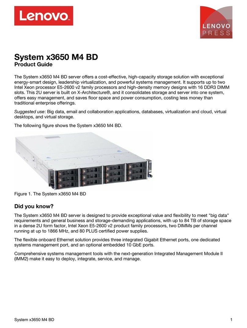 Lenovo x3650 M4 BD 5466 User manual