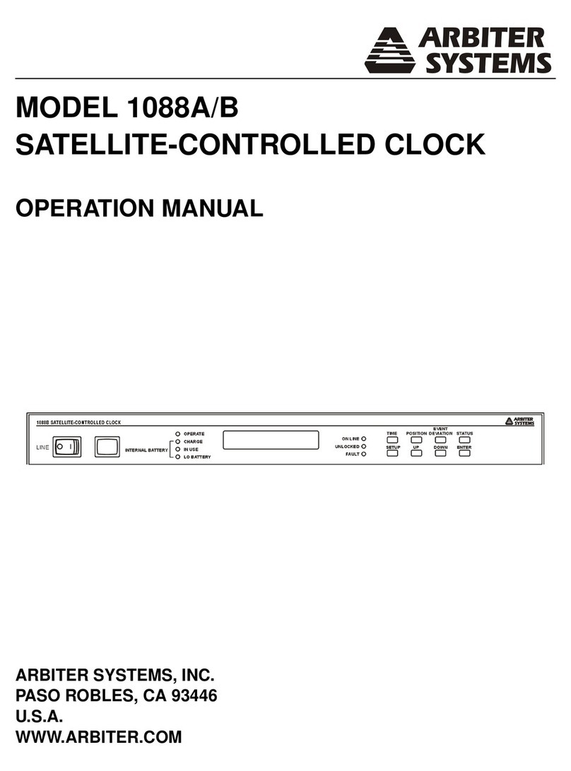 Arbiter Systems 1088A User manual Arbiter Systems 1088A User manual