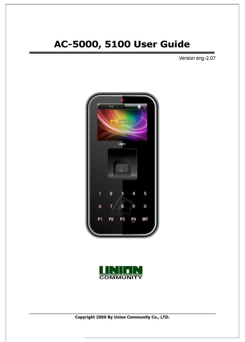 UNIONCOMMUNITY AC-5000 User manual