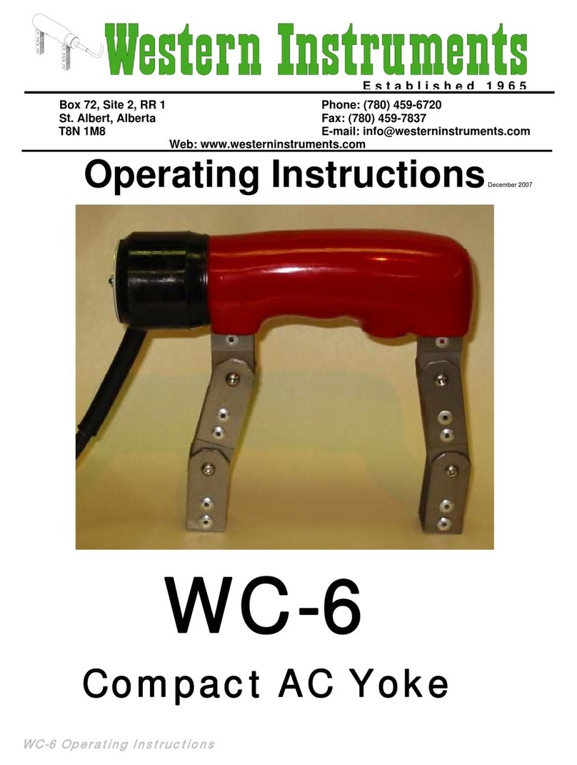 Western Instruments WC-6 operating instructions
