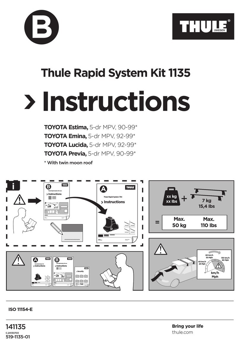 Thule 1135 User manual
