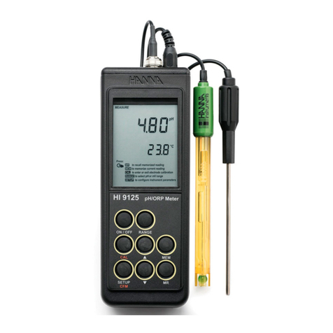 Hanna Instruments HI 9125 User manual
