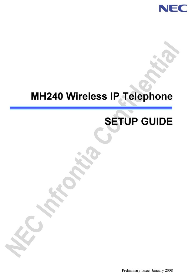 NEC UNIVERGE MH240 User manual