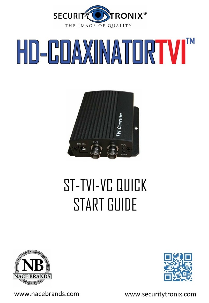 Securitytronix HD-COAXINATORTVI ST-TVI-VC User manual
