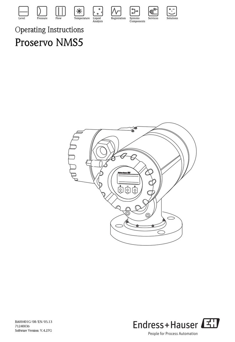 Endress+Hauser Proservo NMS5 operating instructions