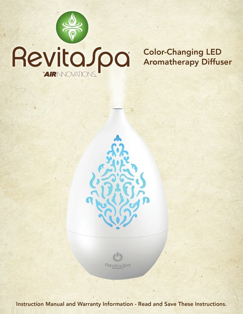 AIRINNOVATIONS RevitaSpa RS-9851 instructions