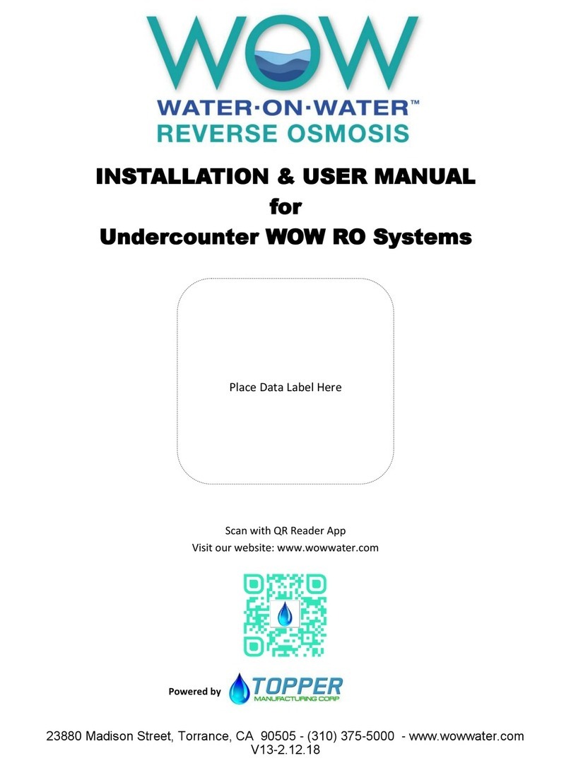 Topper WOW RO System Installation & user manual
