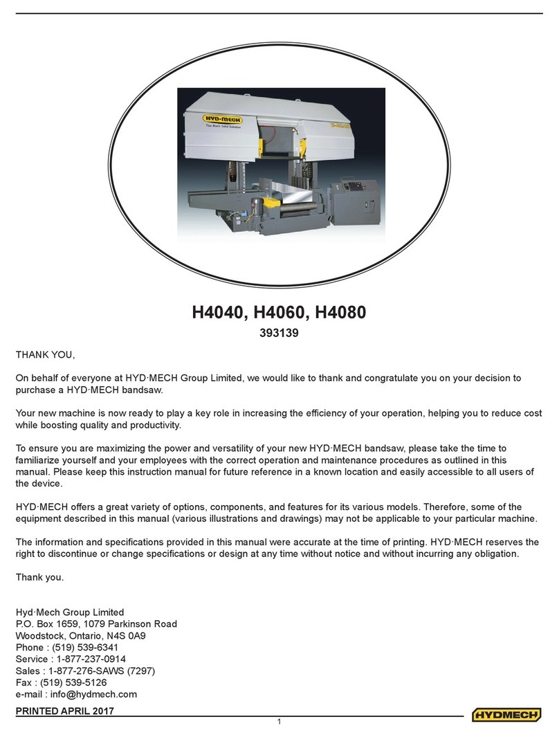Hyd-Mech H4040 User manual