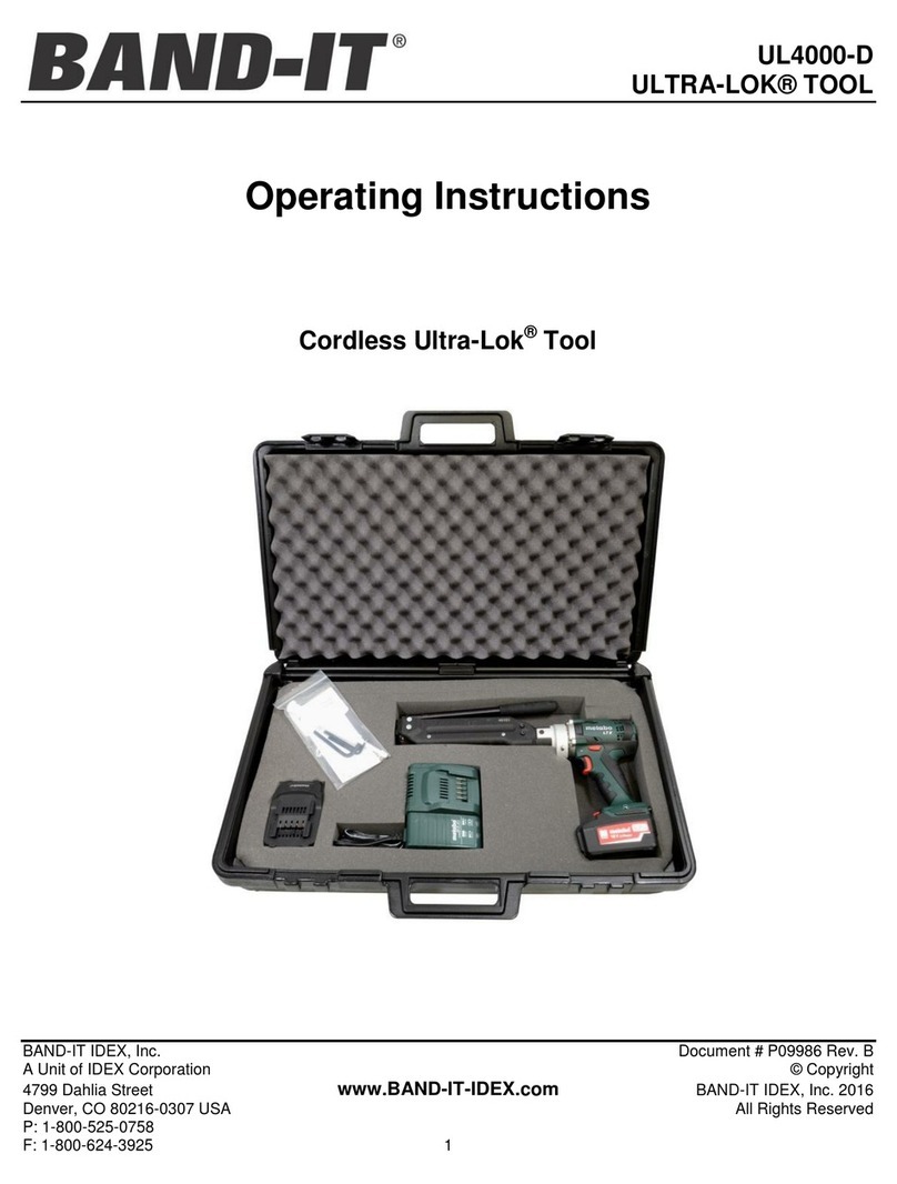 Band-it UL4000-D operating instructions