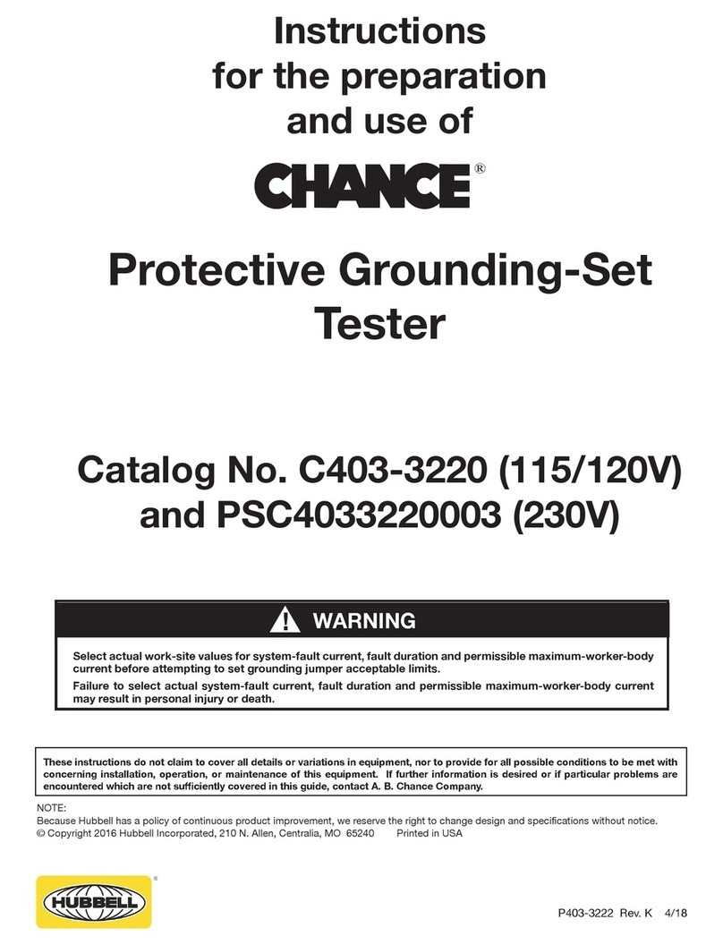 Hubbell CHANCE C403-3220 instructions