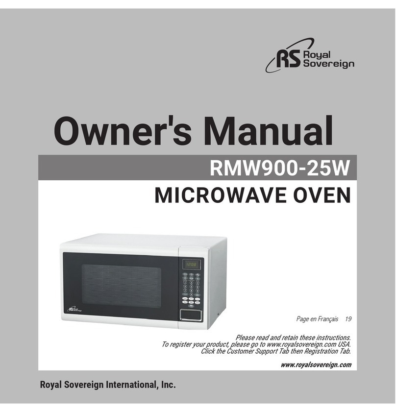 Royal Sovereign RMW900-25W Series User manual