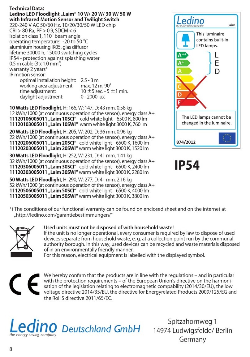 Ledino 11120106005011 User manual