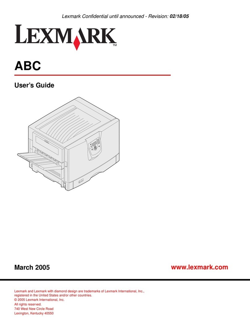 Lexmark C920 SERIES User manual