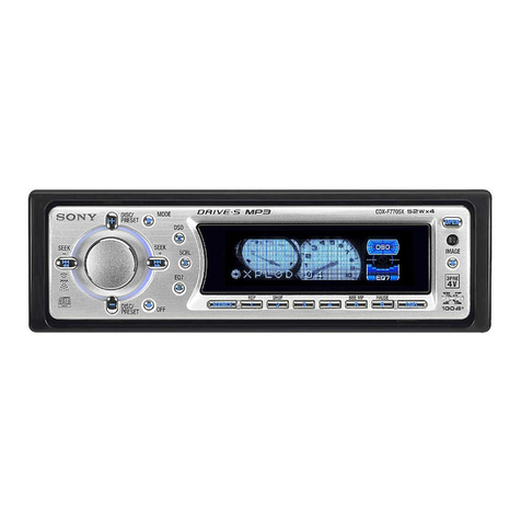 Sony Xplod CDX-F7700 User manual