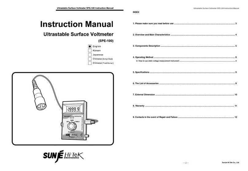 Sunje Hi-Tek SPE-100 User manual