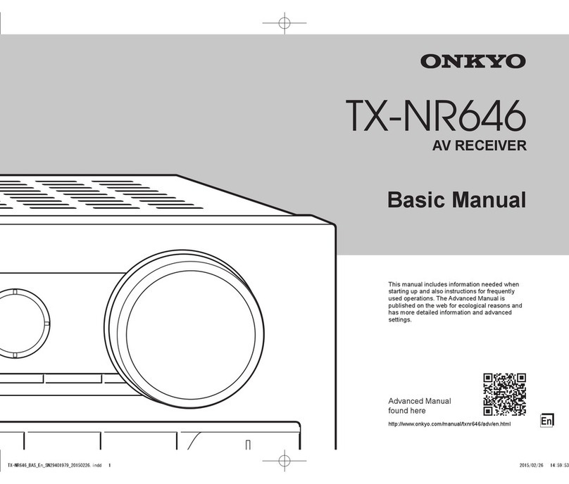 Onkyo TX-NR646 Installation guide