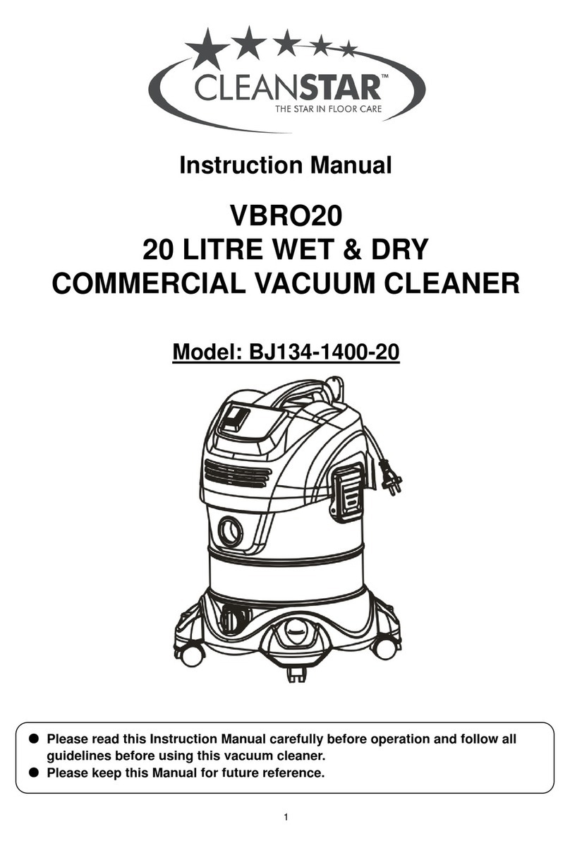 CleanStar VBRO20 instruction manual