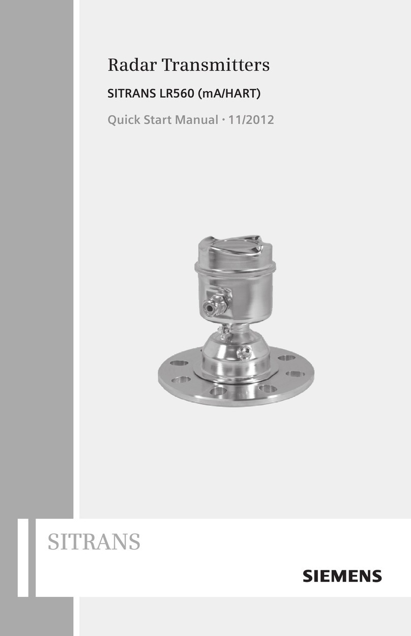 Siemens SITRANS LR560 Instruction manual