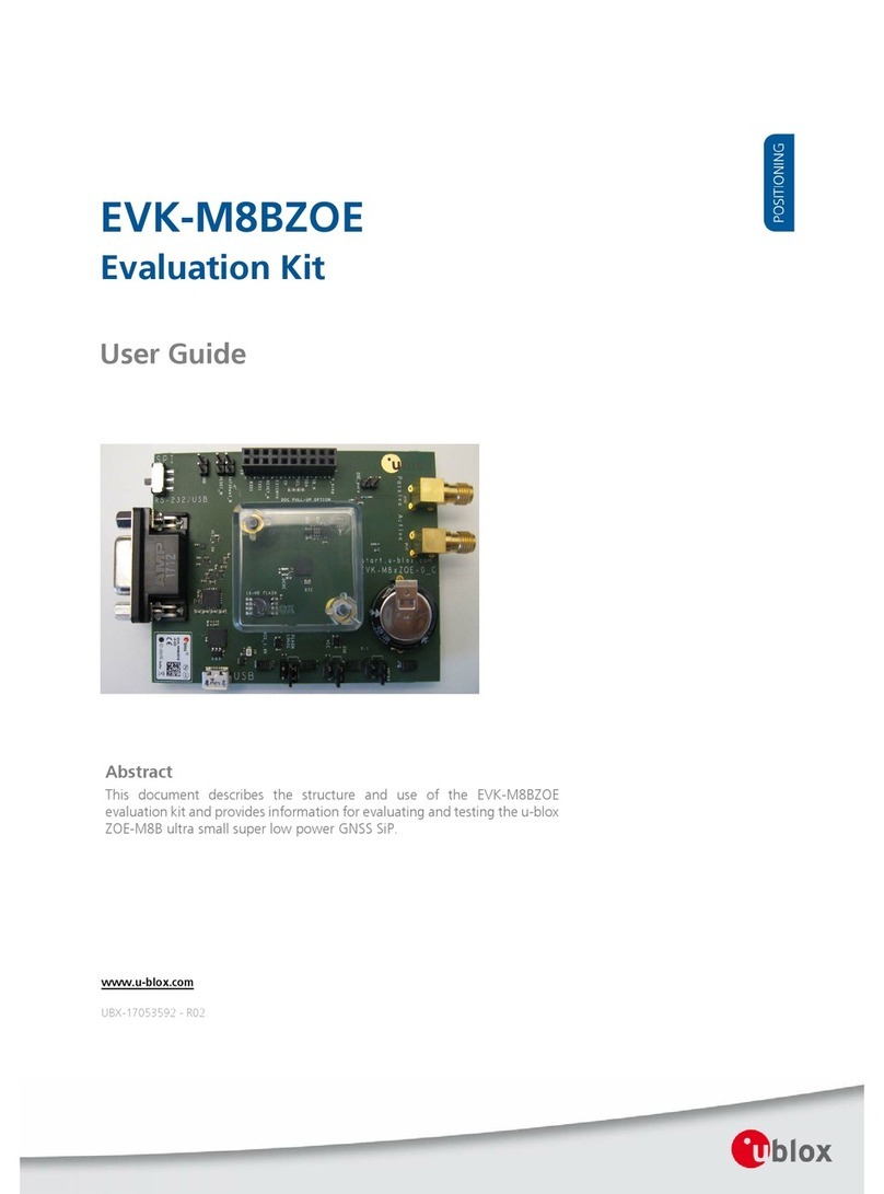 Ublox EVK-M8BZOE User manual