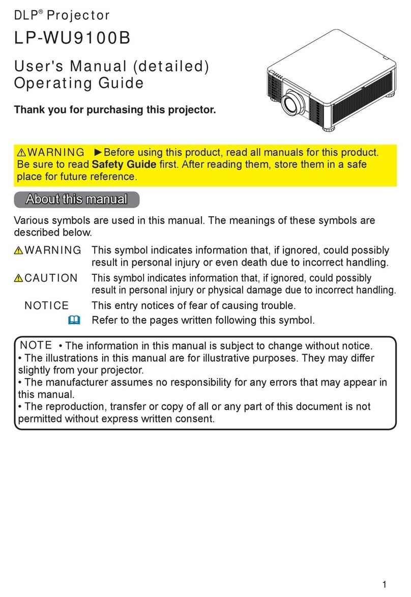 Hitachi LP-WU9100B User manual
