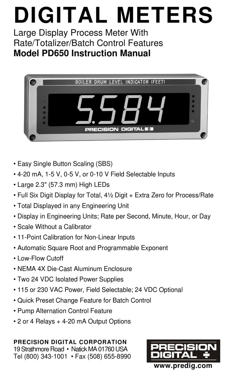 PRECISION DIGITAL PD650-N User manual