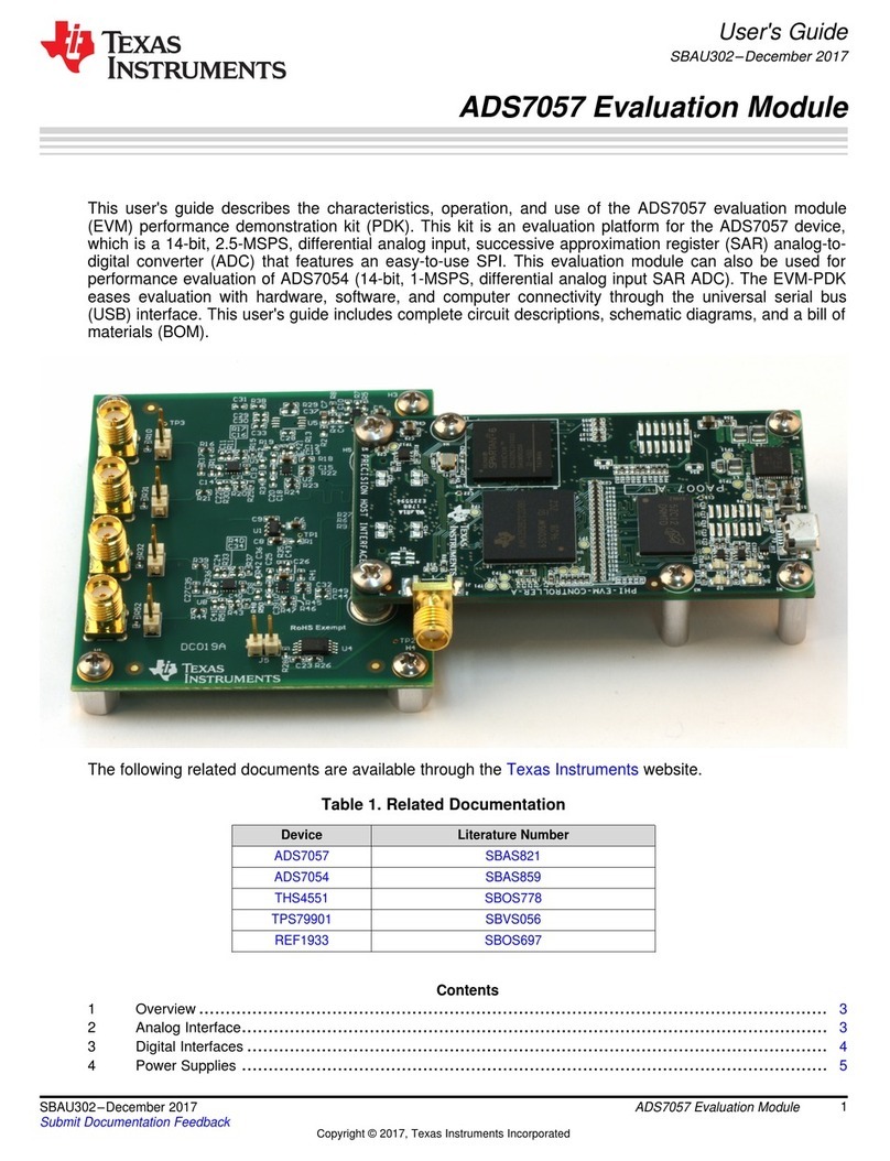 Texas Instruments ADS7057 User manual