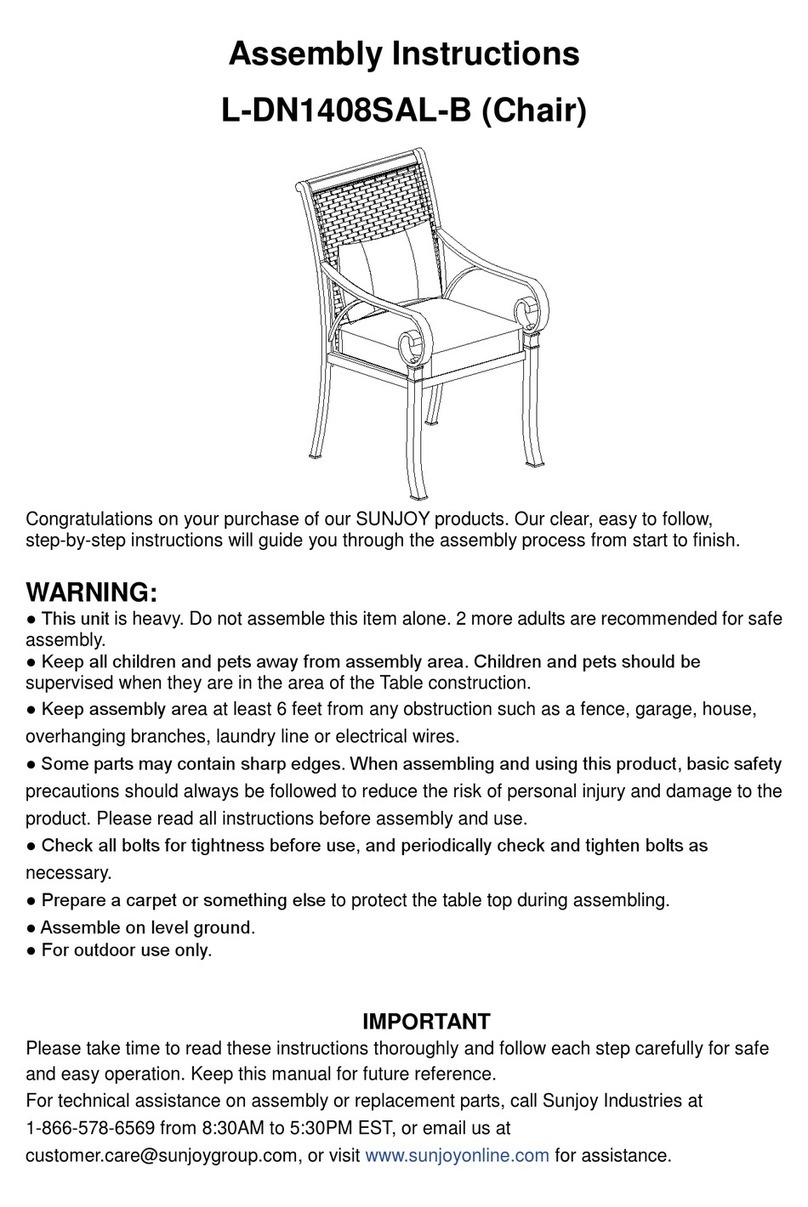 Sunjoy L-DN1408SAL-B User manual