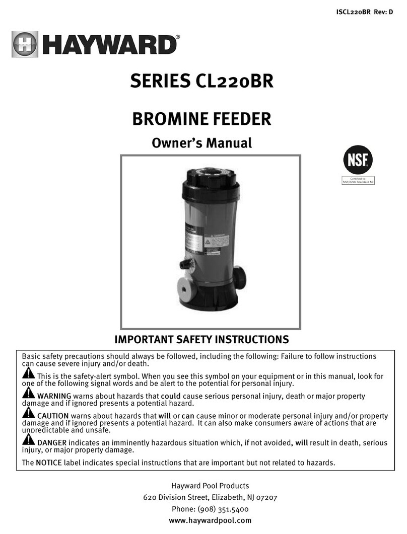 Hayward CL220BR series owner's manual