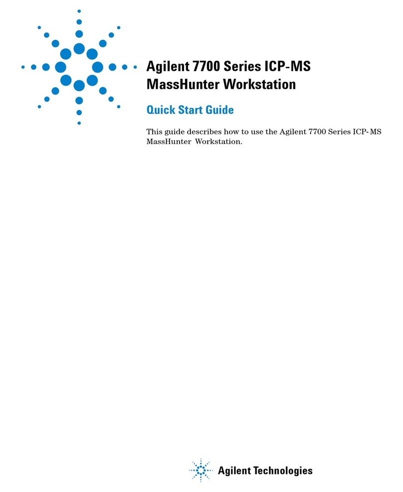 Agilent Technologies Agilent 7700 Series ICP-MS User manual