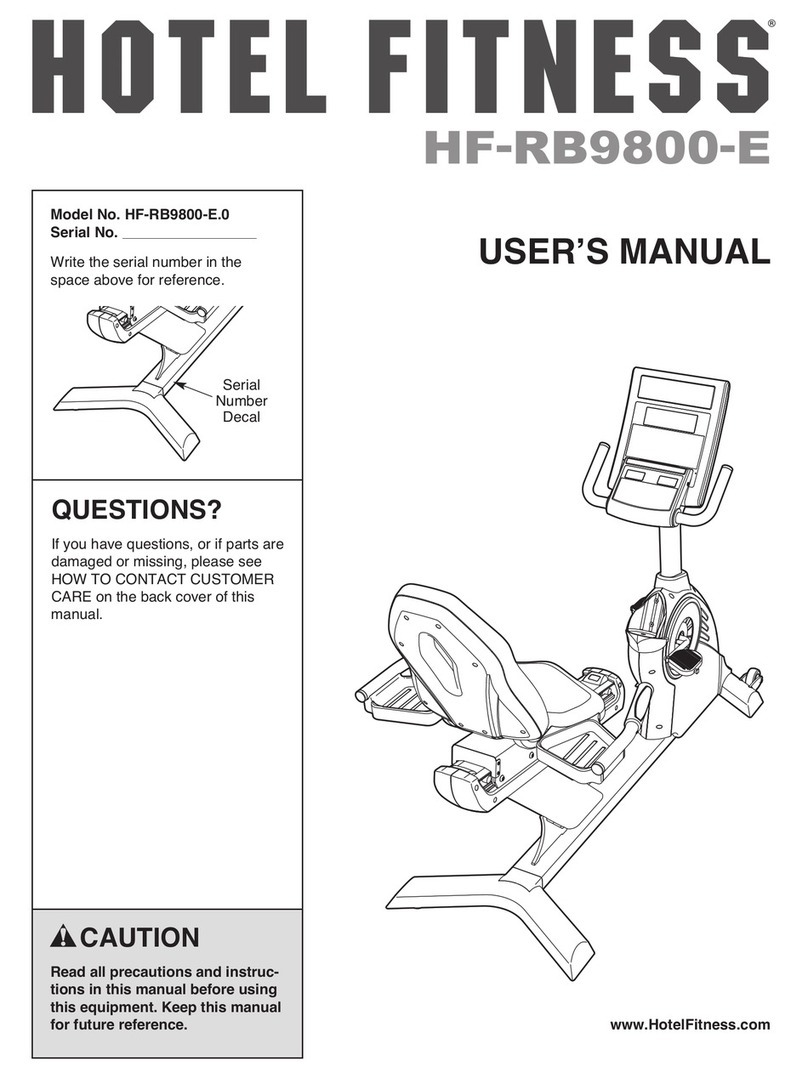 Hotel Fitness HF-RB9800-E user manual
