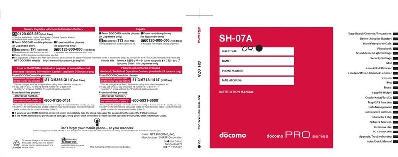 Docomo SH-07A User manual